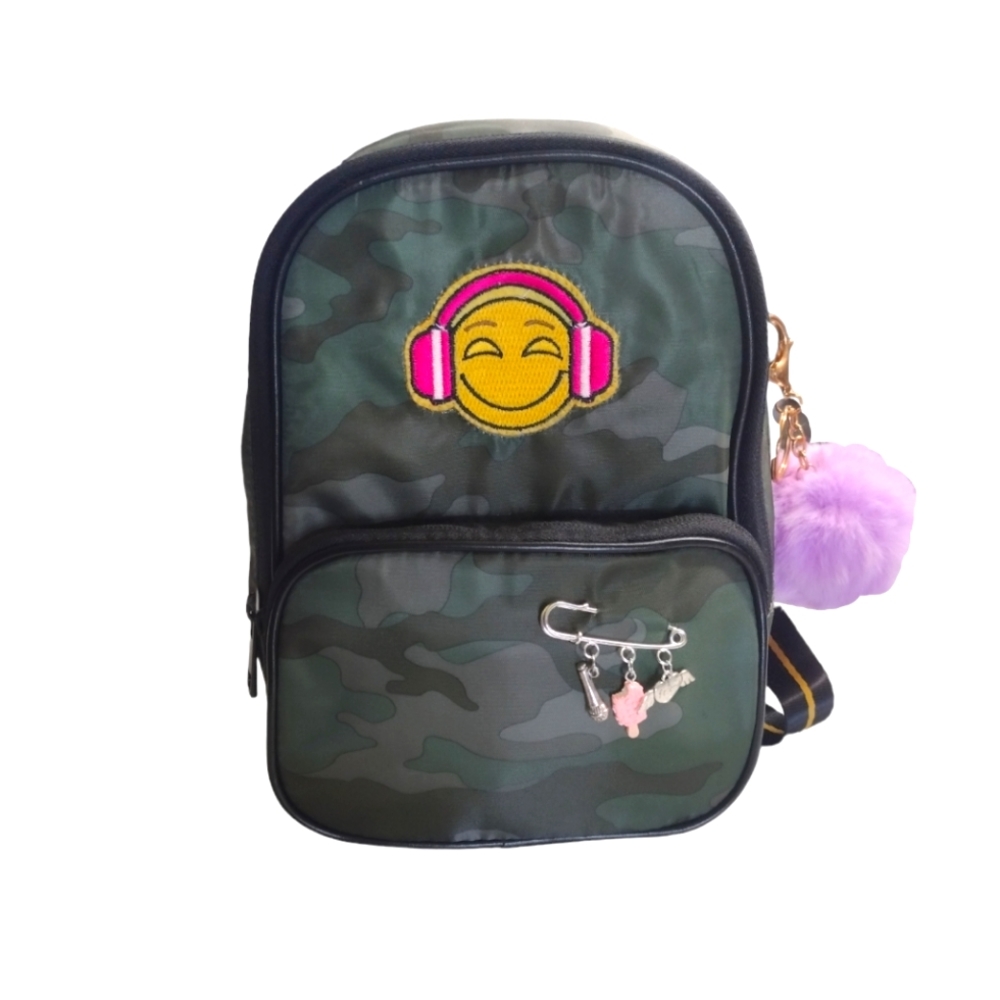 Emoji Camo Custom Mini Backpack